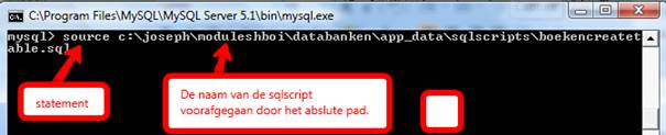 MySQL SOURCE statement